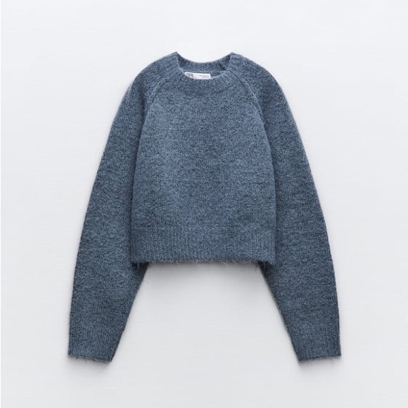 ZARA Cropped Cozy Knit Sweater - Picture 1 of 6